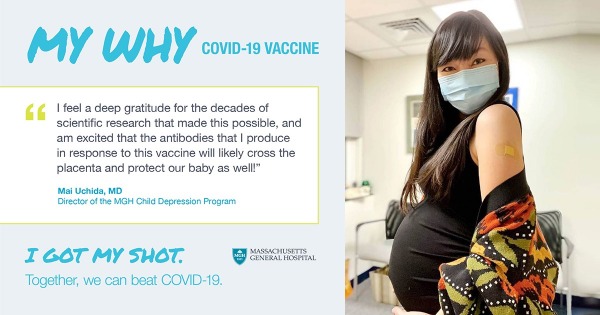 pregnant person who just got the COVID vaccine